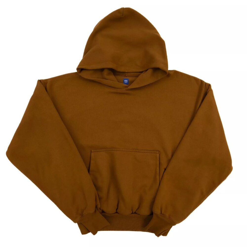 Yeezy Gap Perfect Hoodie Brown Double Layered Heavyweight Cotton - Men’s XS